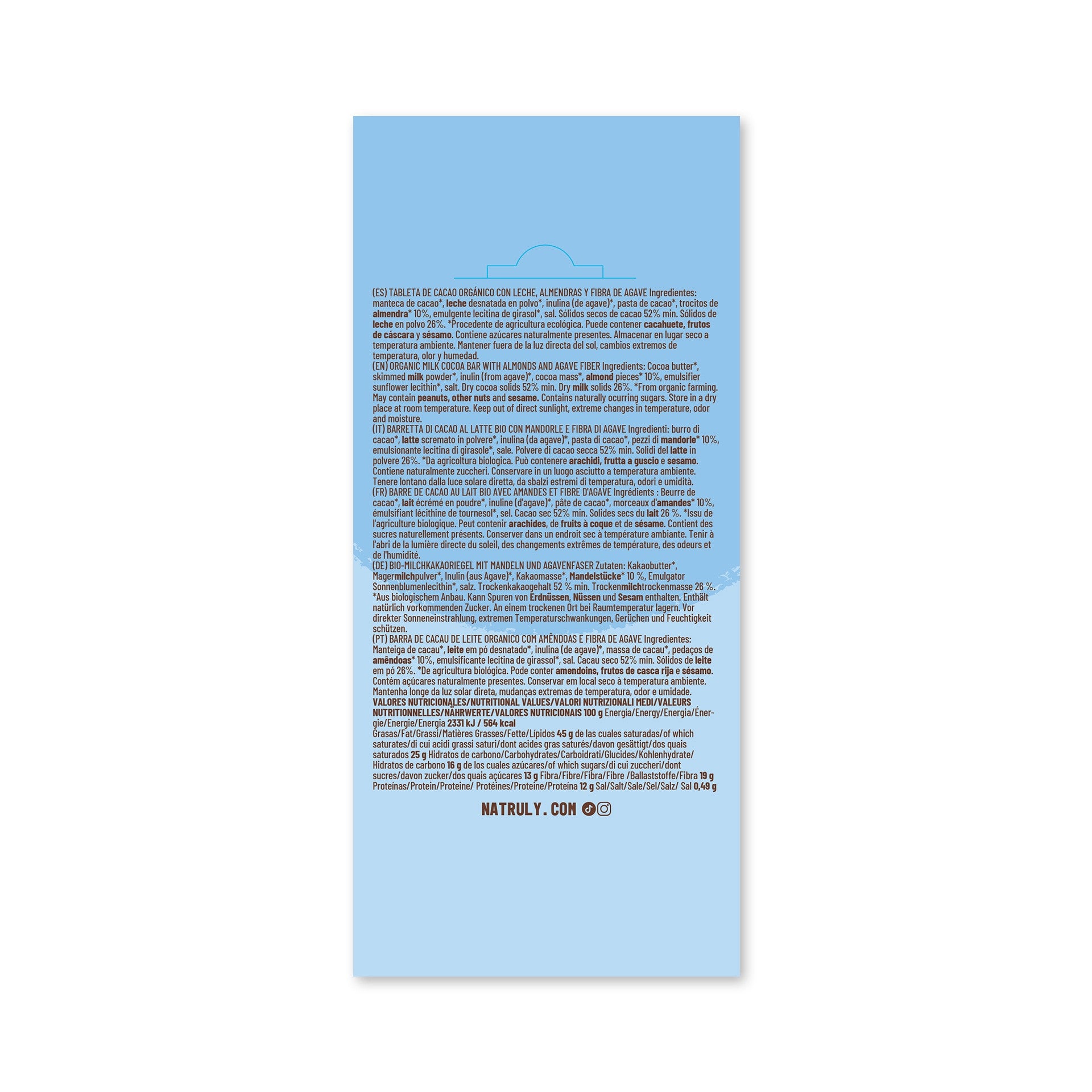 Chocolicious con Leche y Almendra Pack | 85g x 4