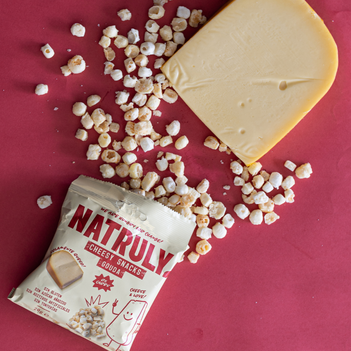 Cheesy Snacks 100% Crunchy Cheese Pack | 2 X 20G