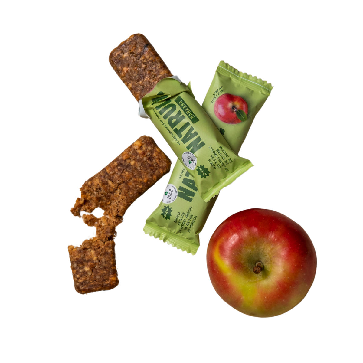 Pack 4x Raw Bar - Apple | ORGANIC 40g