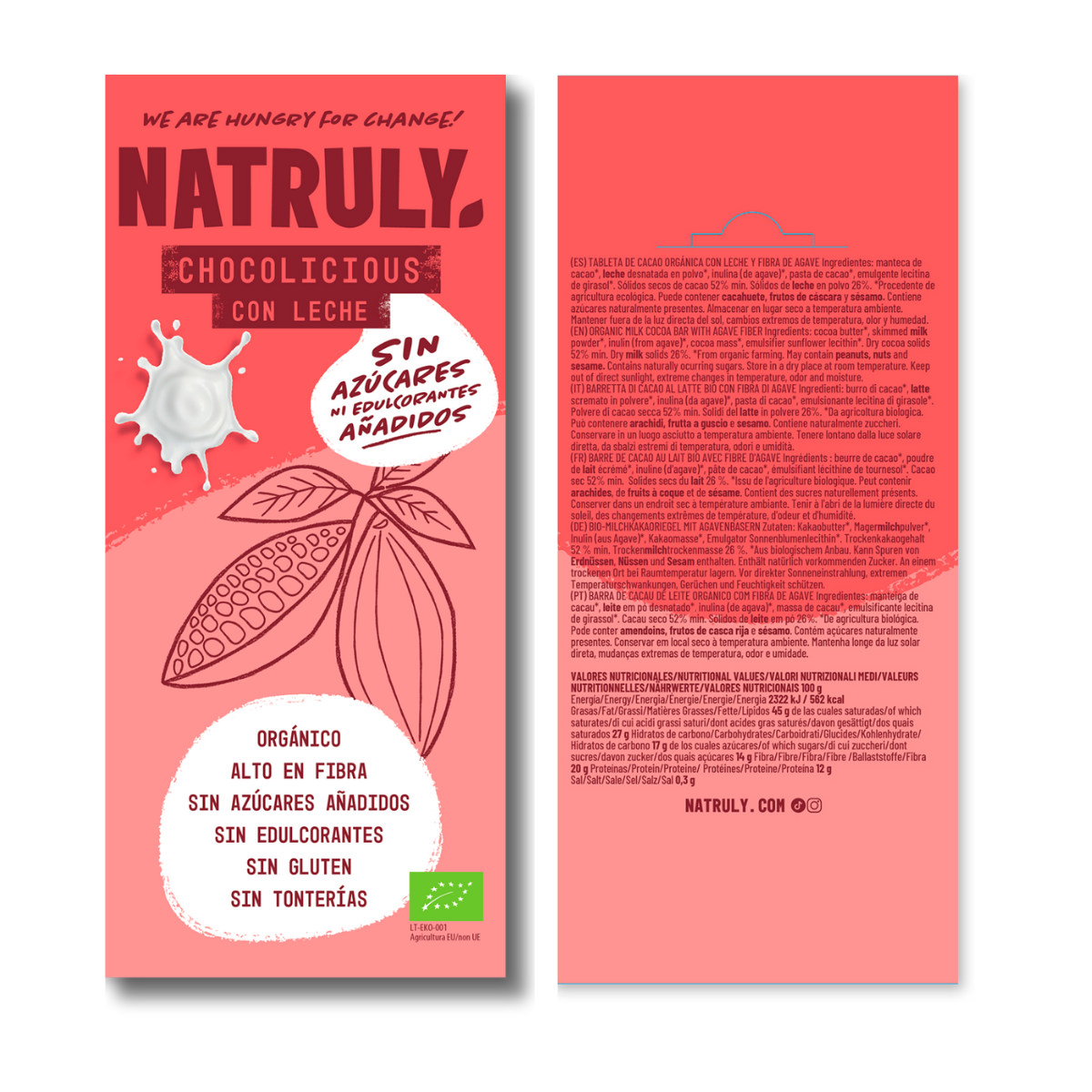 Chocolicious with Milk BIO Pack | 6 x 85g