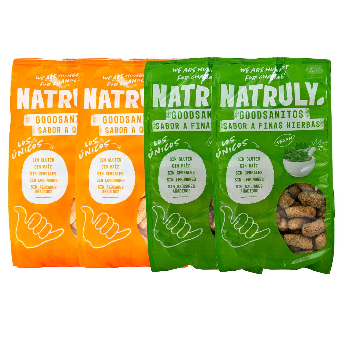 Goodsanitos BIO 70G Pack Mix Queso & Finas Hierbas | 70gr X 4