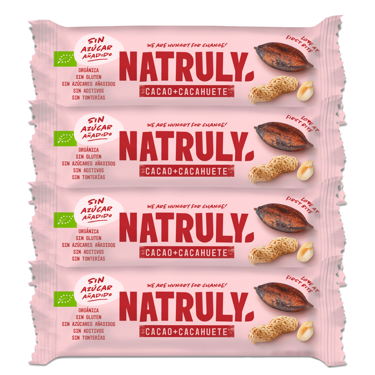 Pack 4x Raw BIO Bar - Cocoa and Peanut | 4 x 40g