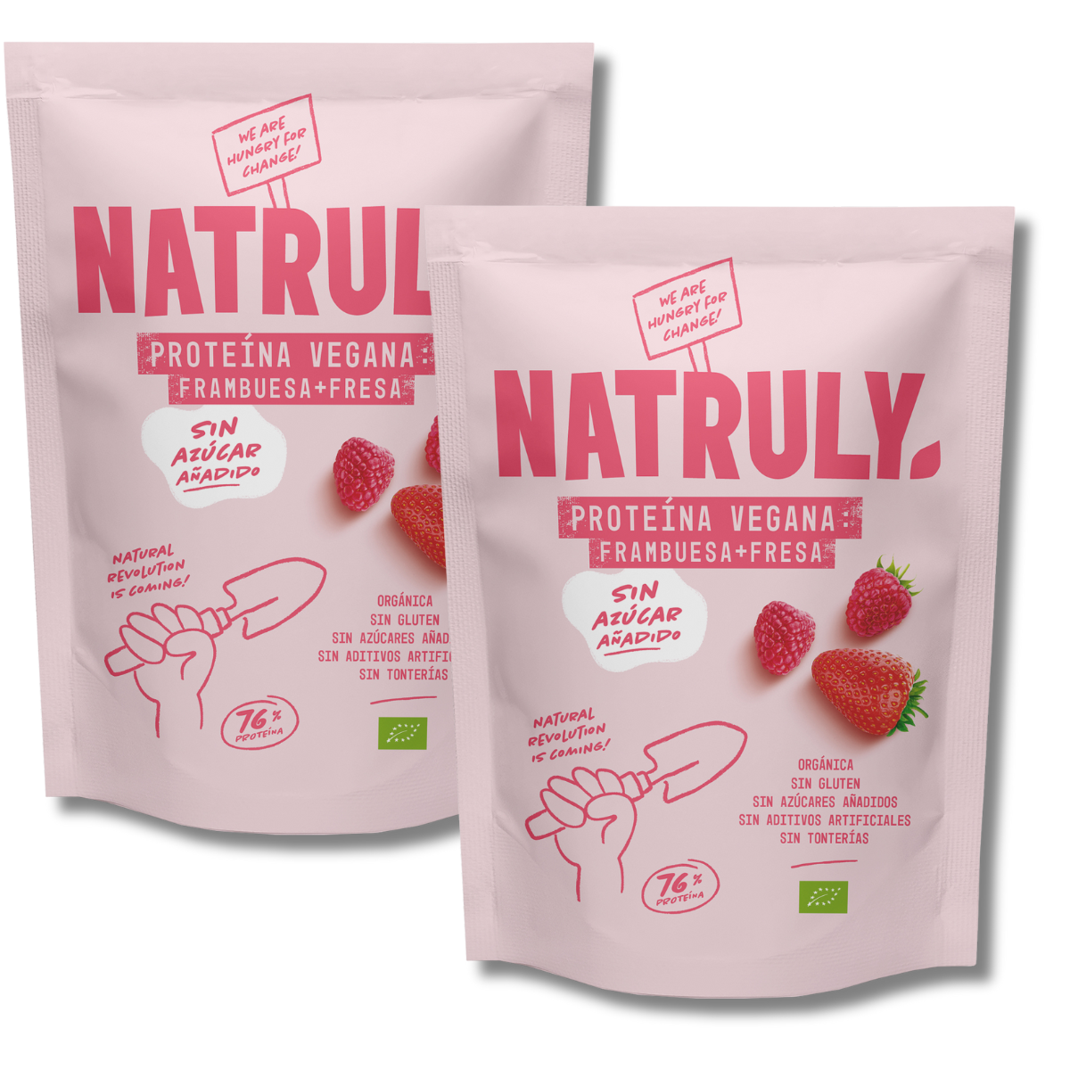 Vegan Protein Pack BIO - Raspberry and Strawberry | 2 x 350g