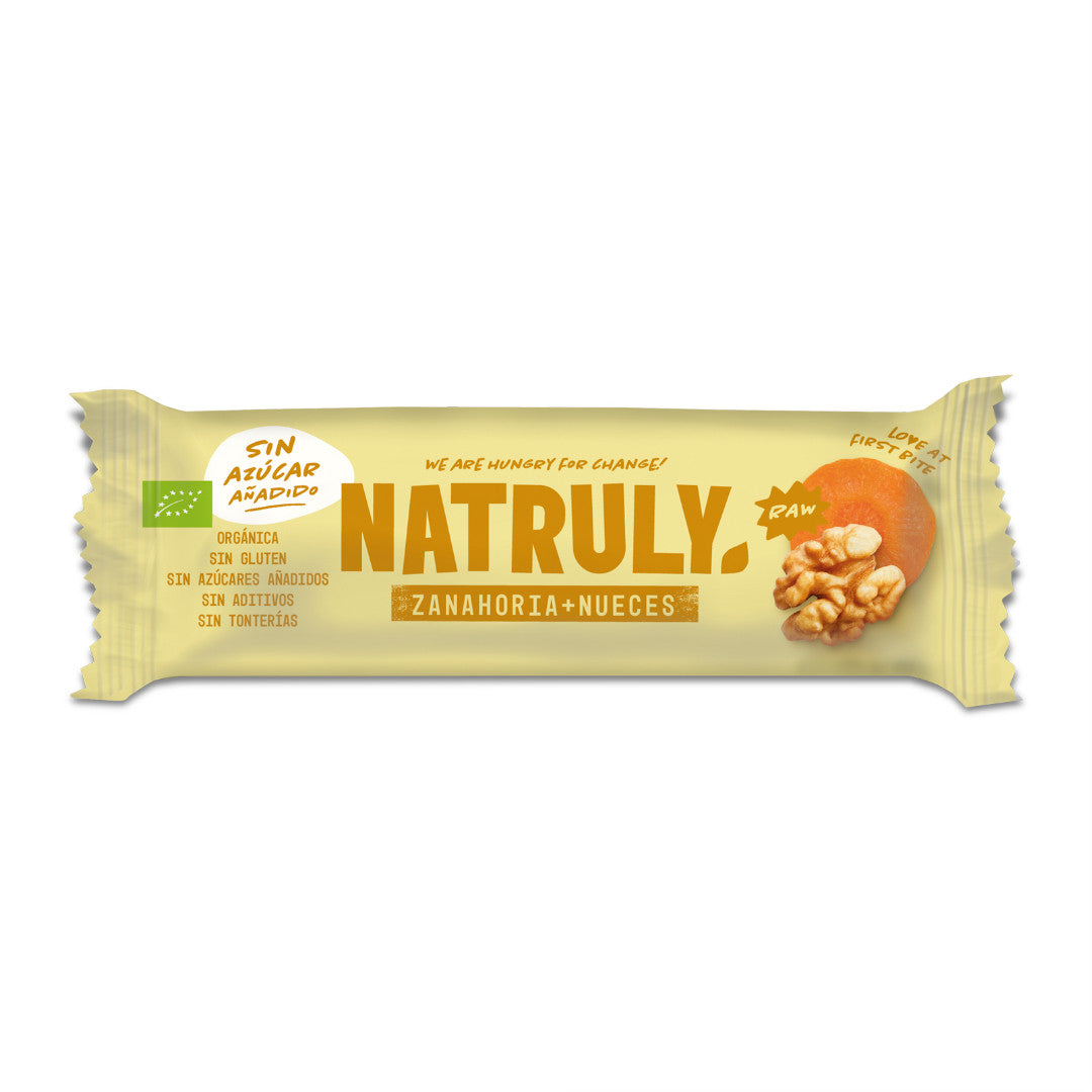 Barrita Raw de Zanahoria y Nueces | BIO | 40g
