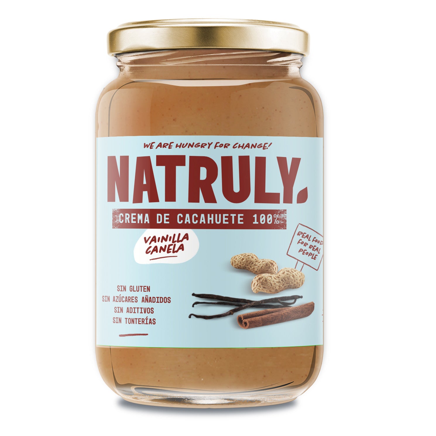 Crema de cacahuete Canela y Vainilla 100% saludable - ¡Nuevo sabor!, image size:1490x1490