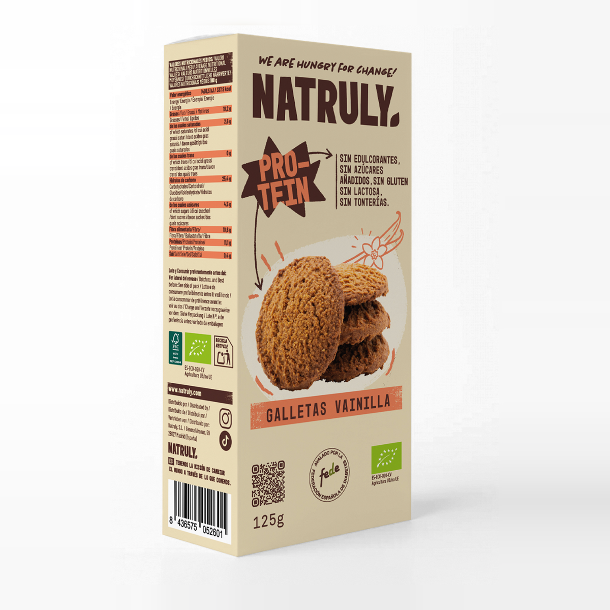 Galletas Proteicas de Vainilla | BIO | 125g