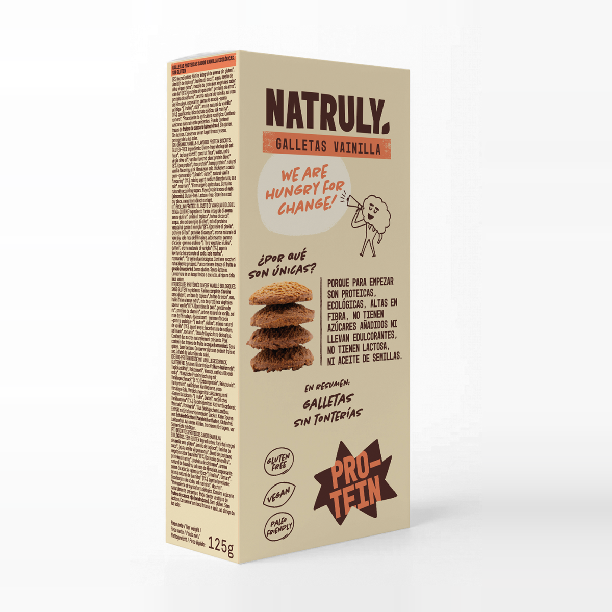 Galletas Proteicas de Vainilla | BIO | 125g