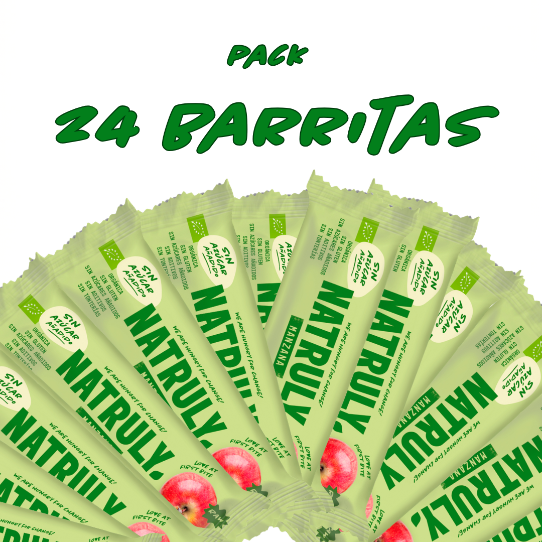 Barrita Raw de Manzana Pack | BIO | 24 x 40g